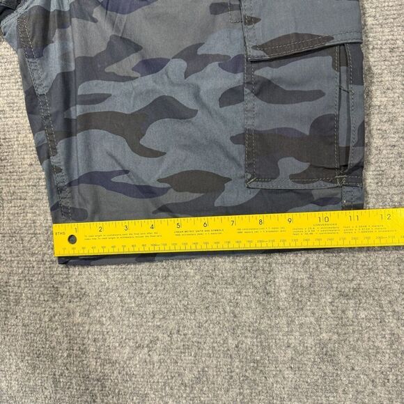 Lee Cargo Shorts Mens 32 Camo White Blue Active Stretch Motion Flex - Picture 7 of 10
